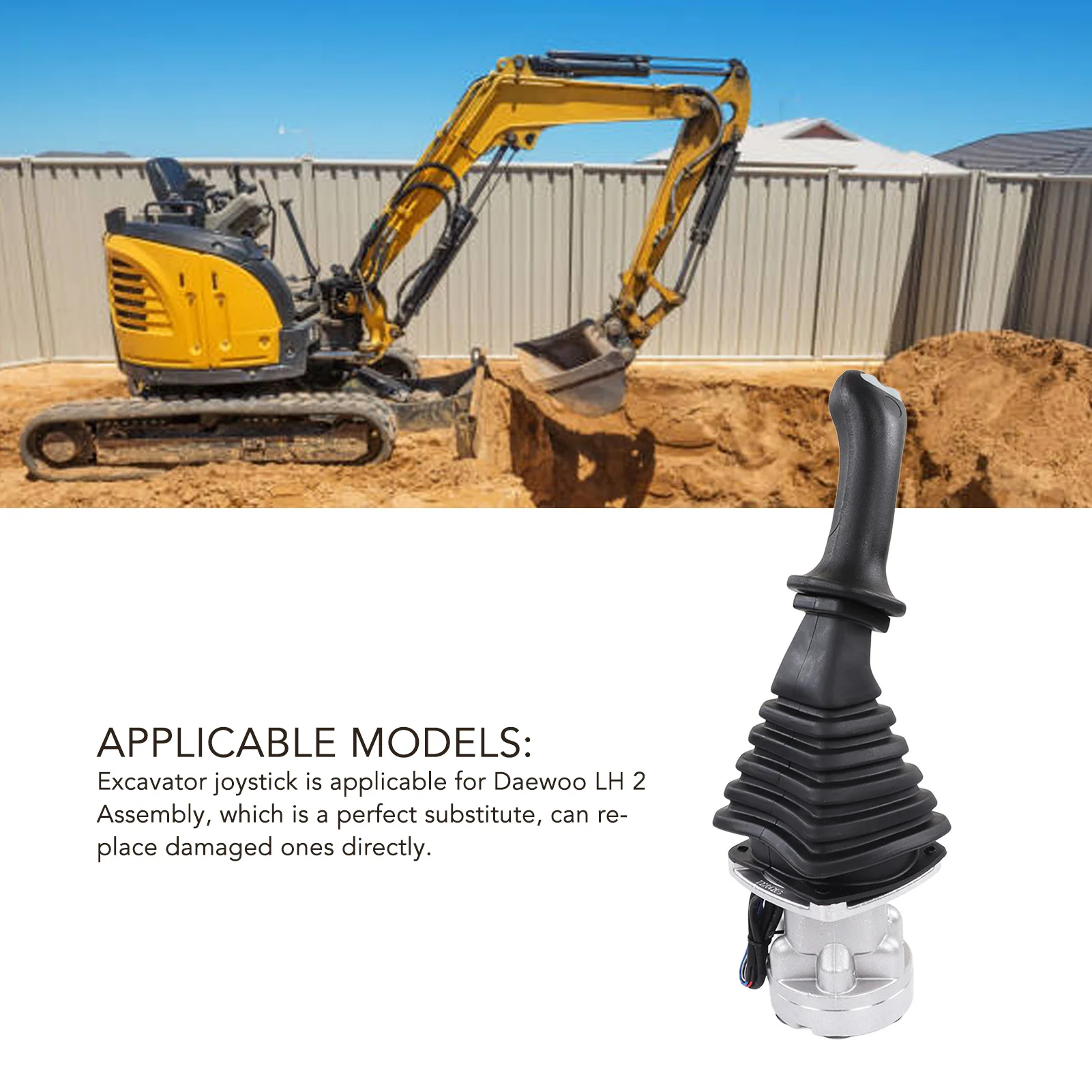 Excavator Joystick 410113‑00146  Size Abrasion Proof Excavator Joystick Controller Assembly Alloy Steel for Replacement