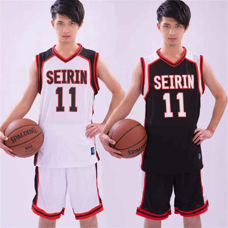 เสื้อยืดคอสเพลย์บาสเก็ตบอล10 11, เสื้อคอสเพลย์ลาย Kuroko tetsuya NO basuke seirin Kagami Taiga