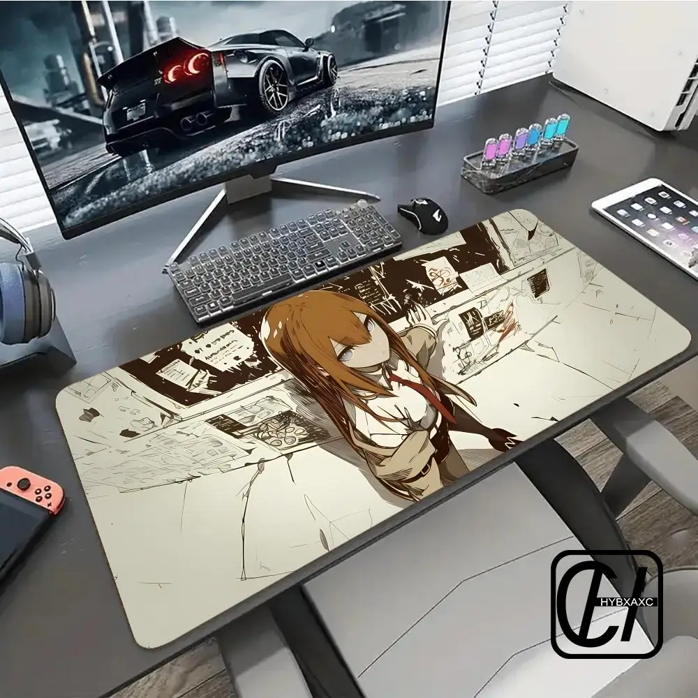 

Mouse Pad Desk Mat Steins-Gate Cool HD Mousepad Pad Extended Gaming Keyboard LargeMousepad 90x40cm XXL Gamer Mousepad