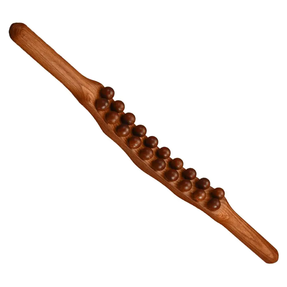 

Деревянный массажный скребок-стик, инструмент для массажа из цельного дерева, для расслабления тела, терапии триггерных точек мышц, ручной деревянный инструмент Гуаша