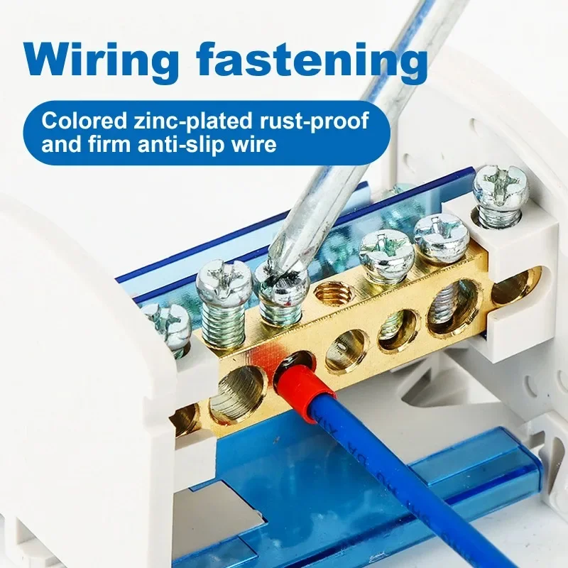 207 UKK 125A Din Rail Terminal Block Distribution Box Universal Wire Connector Junction Box Terminal Distribution Junction Box