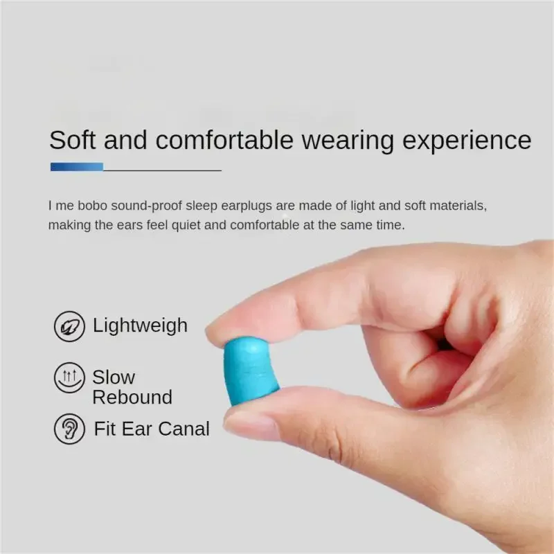 Soundproof Sleep Ear Plugs Earplugs for Sleeping Special Mute Soft Slow Rebound Student Anti-Noise Protection Anti Snore Earplug