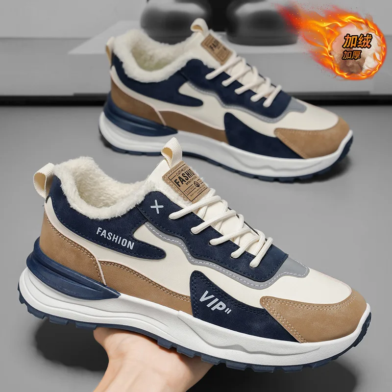 

Winter Men High Top Fleece Lined Padded Shoes Waterproof Non Slip Outdoor Hiking Work Sports Safety Footwear