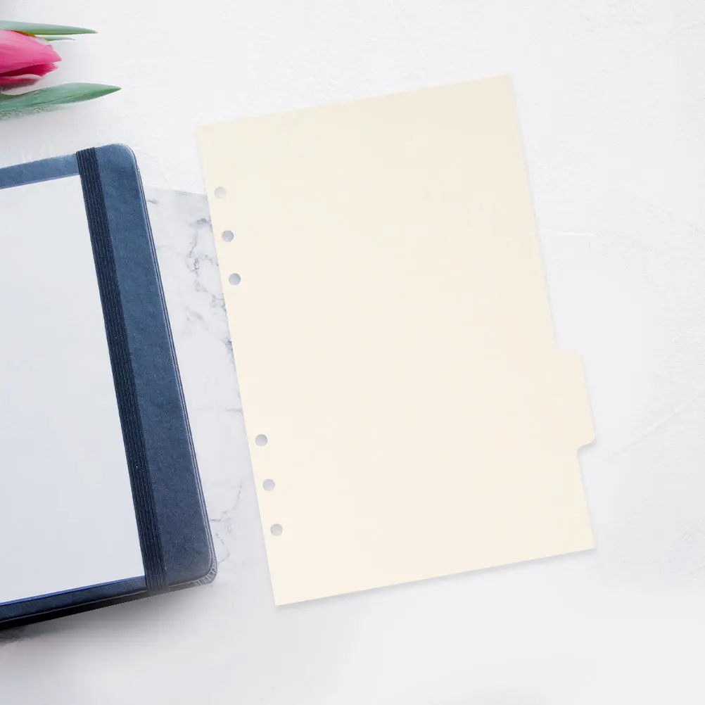 

20pcs Index For Binder Colored Page Markers Notebook Tab Dividers Loose-Leaf Dividers Classification Labels Notepad Divider Tabs
