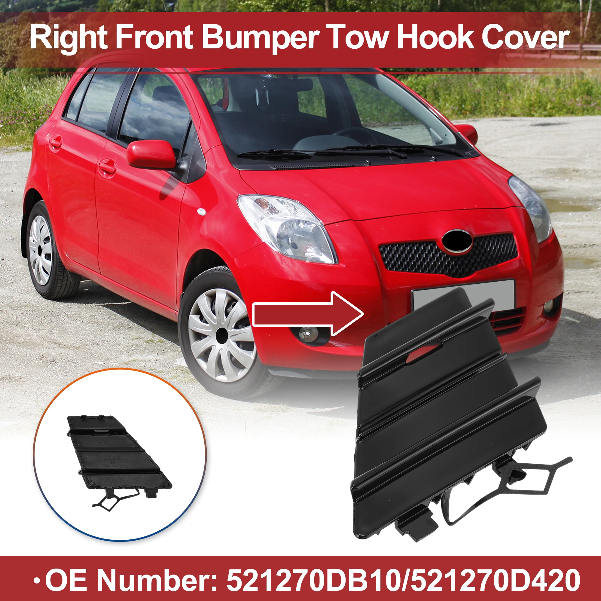 

X Autohaux крышка правого переднего фаркопа автомобиля для Toyota Prius Prime 2017-2021 гг.