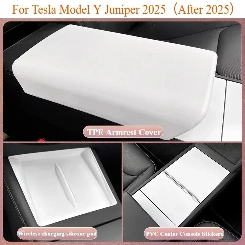 

Center Control Storage Box Cup Holder for Tesla Model 3 Highland Model Y Juniper 2025 Organizer Car Accessories Drawer Interior
