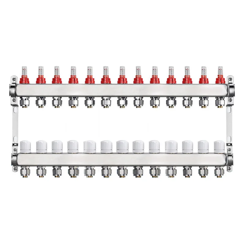 Circulating Radiant Heating Manifold Compact Pump Stainless Steel Manifold Floor Heating System Parts