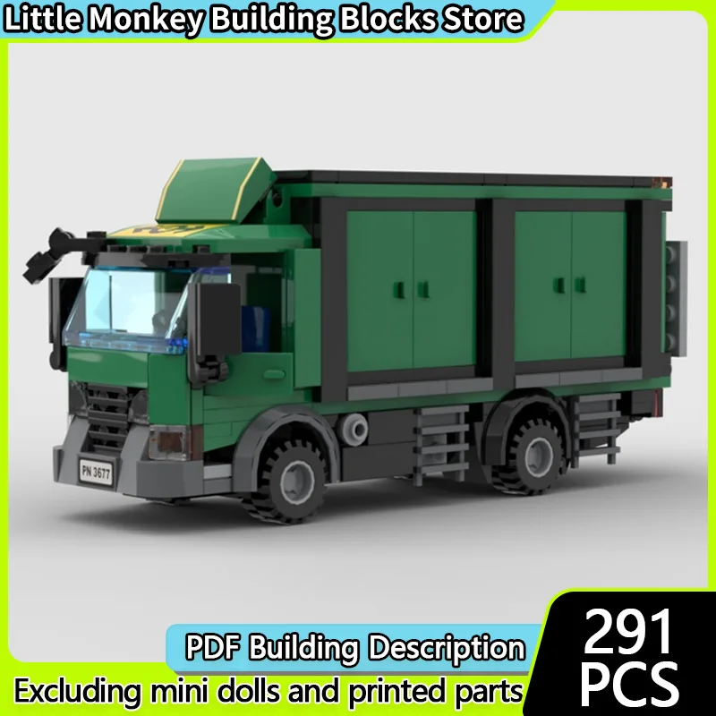 

City Car Model MOC Building Bricks Classic Vehicle City Box Truck Modular Technology Children Holiday Gifts Assemble Toys Suit