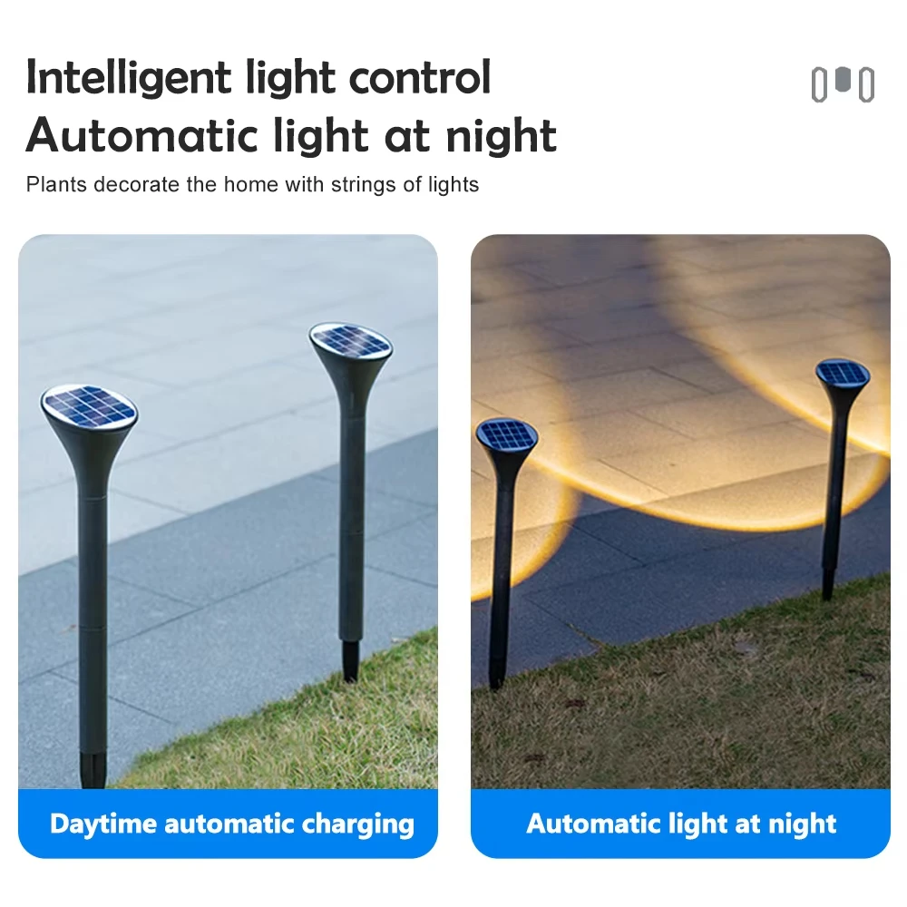 1LED Solar Powered Pathway Lights Powered Outdoor Solar Landscape Lights Walkway Light For Yard Garden Lawn Waterproof Garden