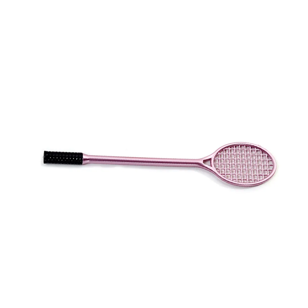 Pretty Badminton Racket Themed Gel Pens 0.5mm Fine Point Black Ink Safe Non Toxic Quality Plastic for Students Office Drawing