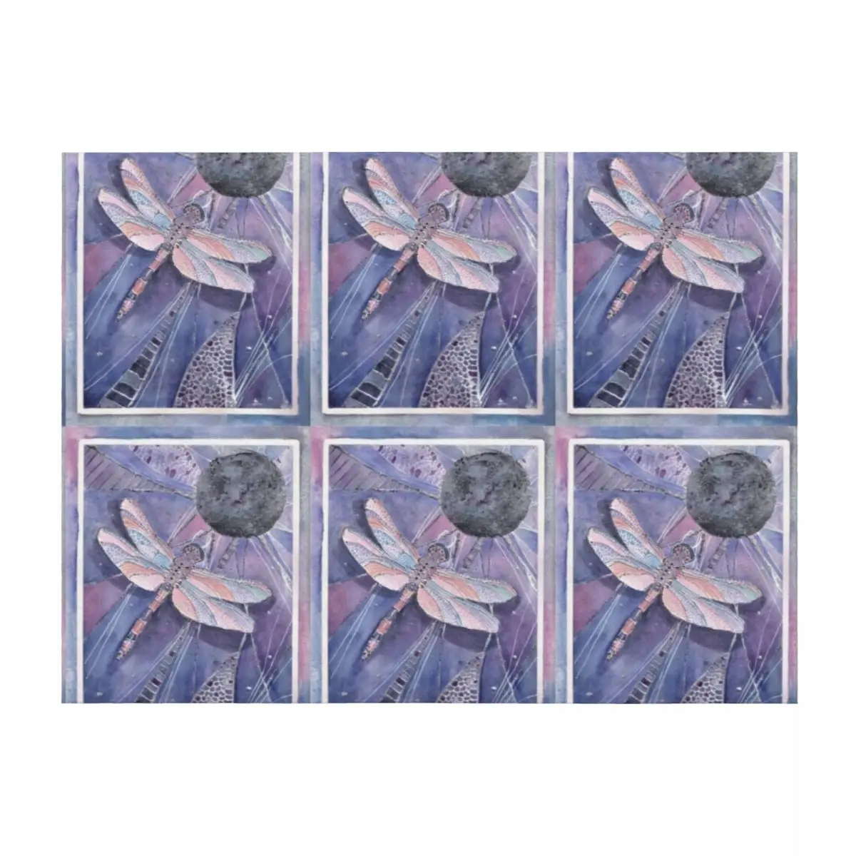 

Fly me to the moon Throw Blanket Custom Travel Flannel Blankets