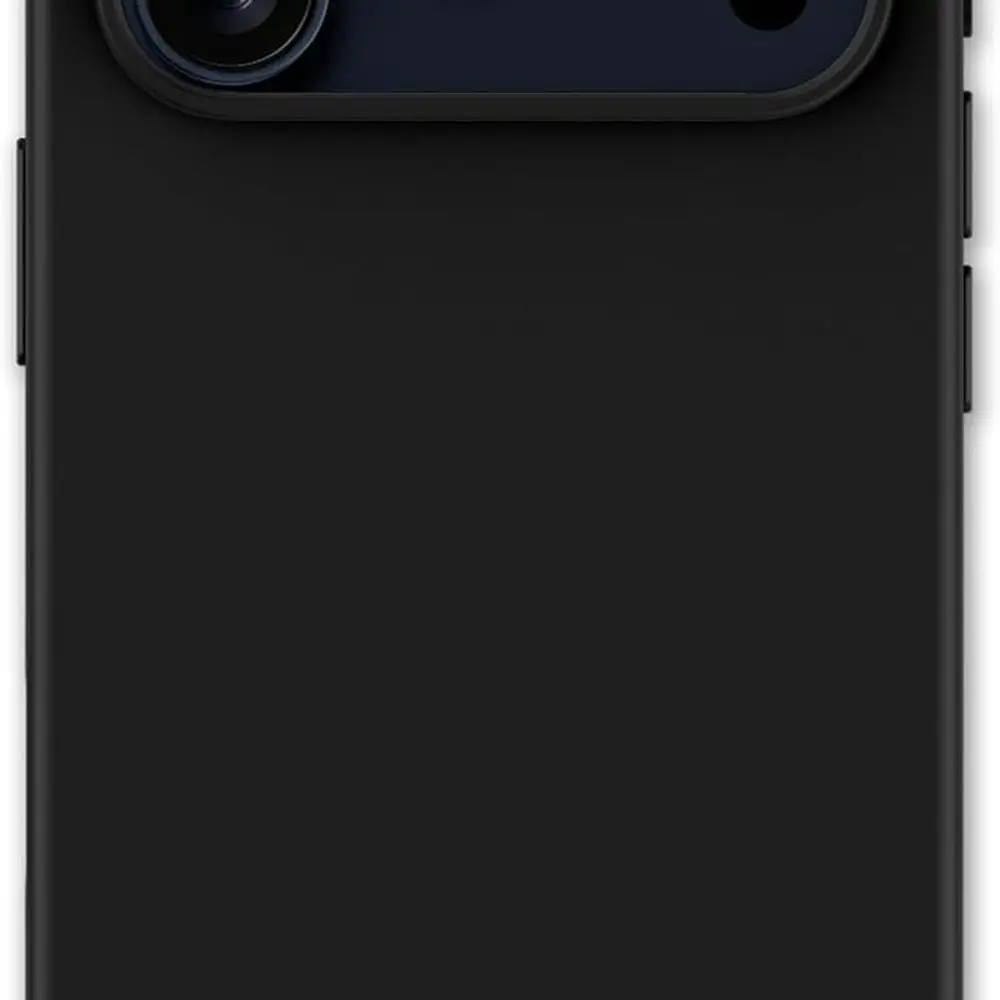 

Чехол Ridge с алюминиевой кнопкой для iPhone 17 Pro Max: MagSafe и беспроводная зарядка, двухслойный, бампер из ТПУ, матовый черный