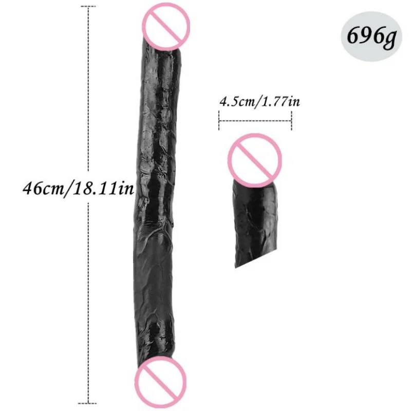 برأسين طويل دسار بعقب المكونات محاكاة كبير ديك وهمية القضيب جهاز تدليك للبروستاتا BDSM منتجات للبالغين الشرج الاستمناء لعبة الجنس