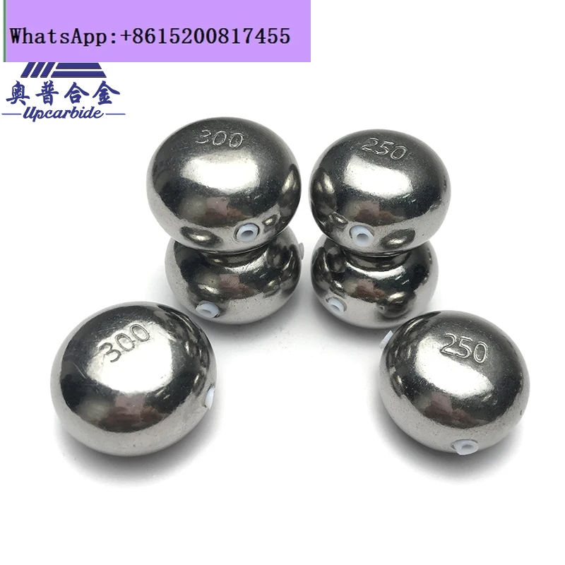 High specific gravity fat bead tungsten head fish sinker, small volume, high specific gravity,  natural color tungsten alloy