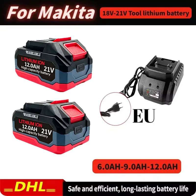 For Makita 18V/21V Rechargeable Li-Ion Battery High Capacity