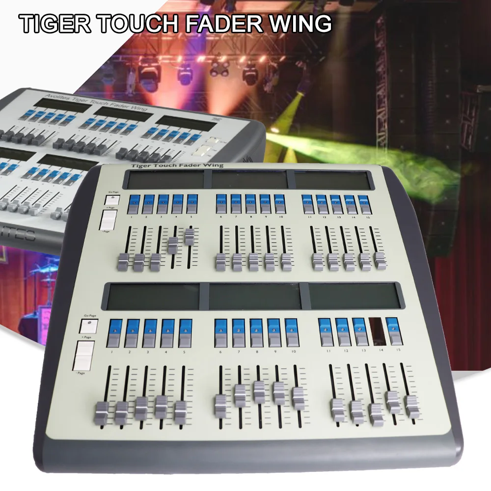 Tiger Touch Fader Wing Titan Monbile Professional Stage Lighting Controller Dj Disco Console Fader Wing