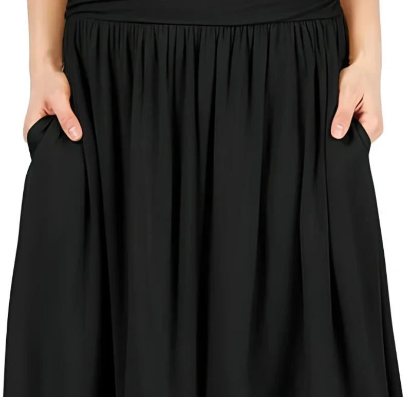 Jupe slim à poches plissées, décontractée et polyvalente, pour femmes européennes et américaines, nouvelle collection été