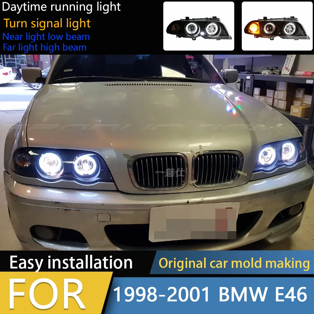 

Car Headlights for BMW 3 series E46 4 doors 2003-2005 new style LED DRL Dynamic Signal Head Lamp Bi Xenon Beam Headlamp Accembly