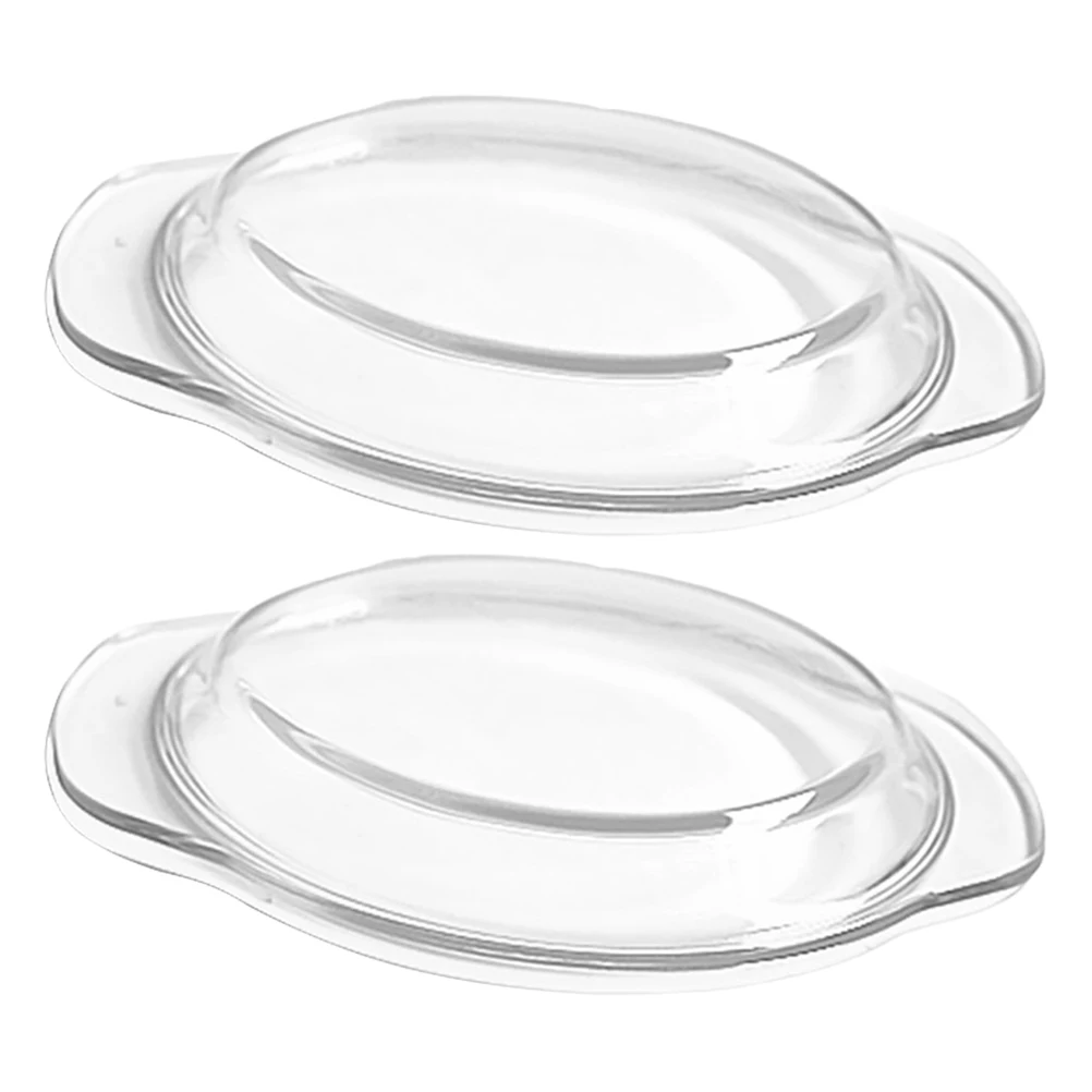 

2Pcs Glass Microwave Splatter Cover Lid 17.8cm Clear Heatproof Anti Splash Shield for Vegetables Fruit