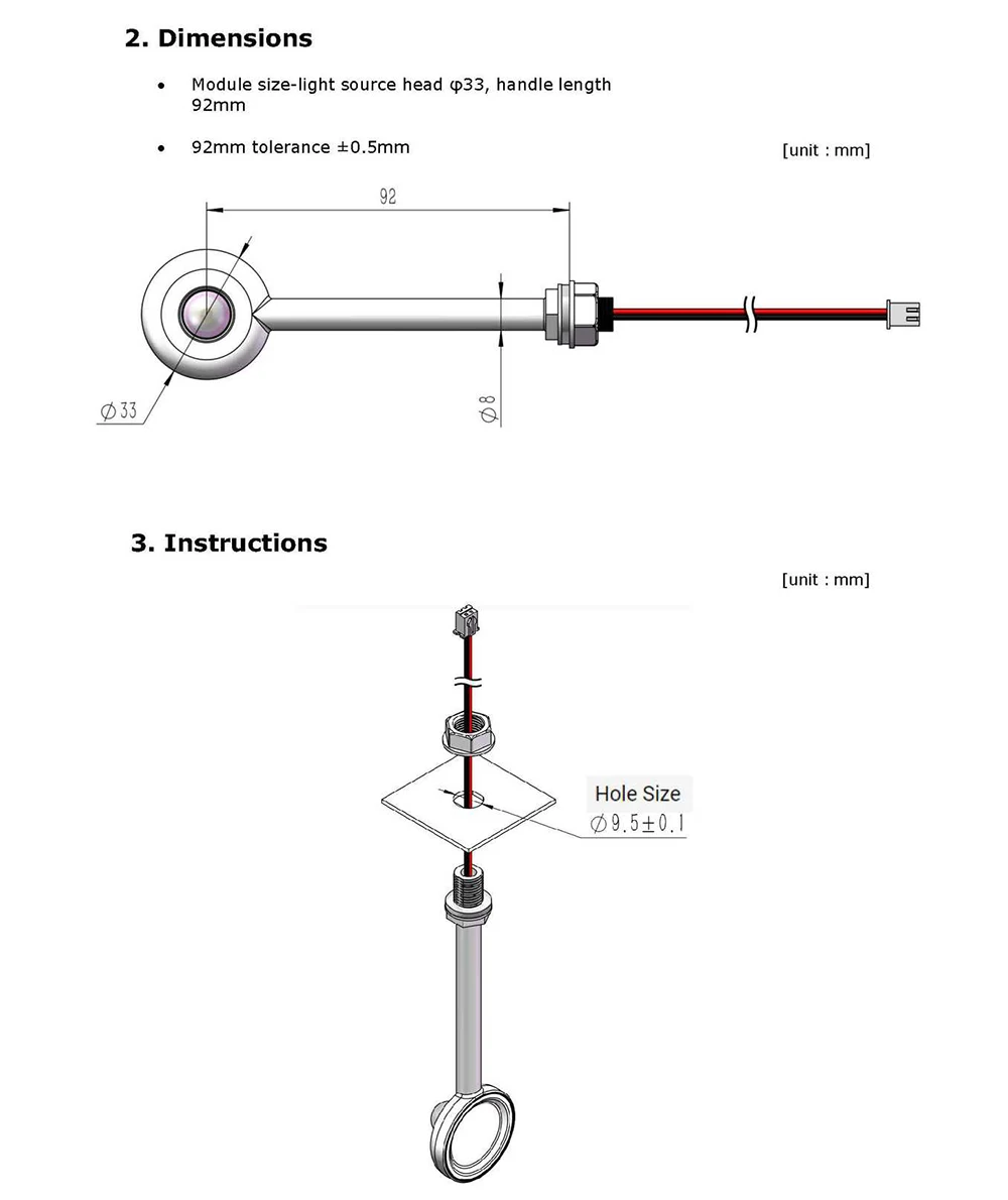 UVC 260-280nm LED Submersible Sterilization And Disinfection Lamp UV Water Purifier Water Dispenser Air Purifier Sterilizes 99.9