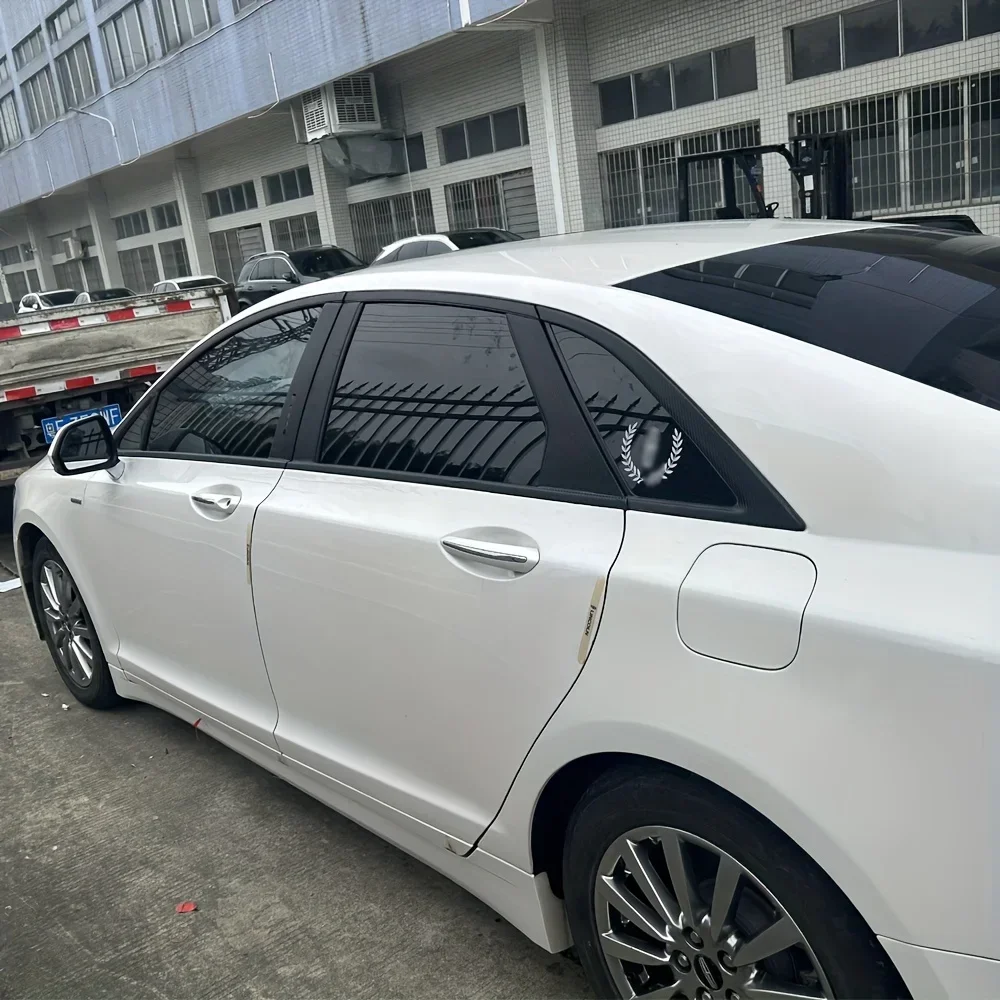 

Glossy/Carbon Fiber Black Chrome Delete Window Trims For Lincoln MKZ 2013-2020