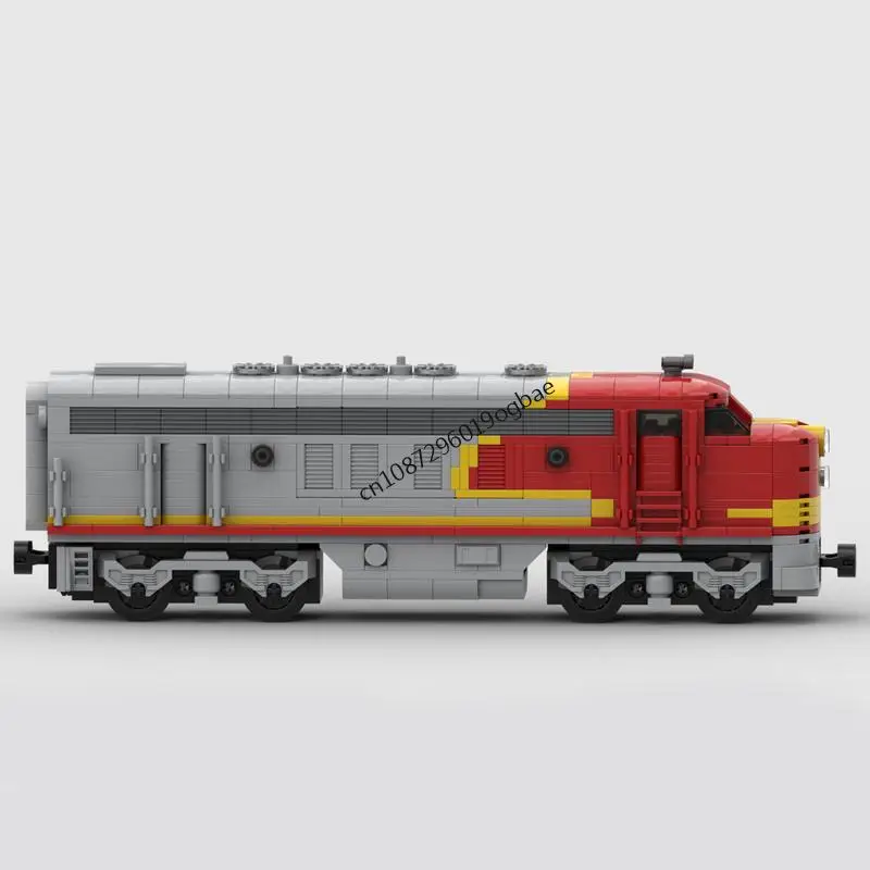 Nouveau 1181 pièces ville technique Train voie ferrée Moc Santa Fe EMD F7 modèle bloc de construction bricolage idées créatives enfant jouet cadeau d'anniversaire