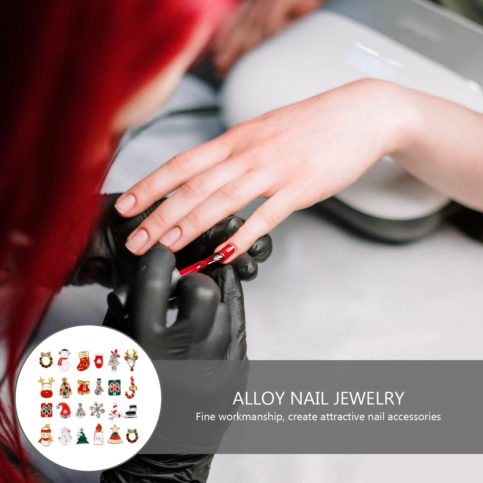 

2 коробки, рождественские ювелирные изделия из сплава, красочные стразы для ногтей, драгоценные камни, рождественские украшения, блестящие украшения, кристаллы