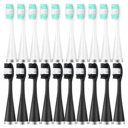 Ultrasonic Toothbrush elétrico substituição cabeças, Dentes Limpeza, Clareamento, Cálculo dental, Scaler, 10pcs por lote