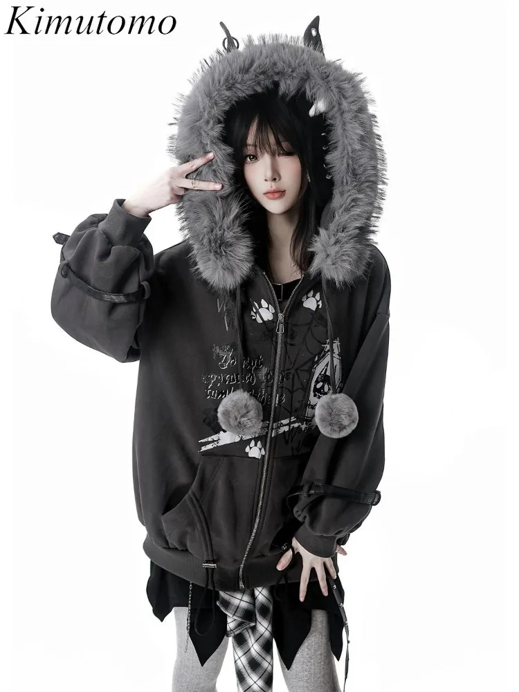 

Женские толстовки Kimutomo: осенне-зимняя коллекция, пушистые, в стиле пэчворк, свободного кроя, в эстетике Y2K, в стиле Харадзюку, модные куртки и свитшоты