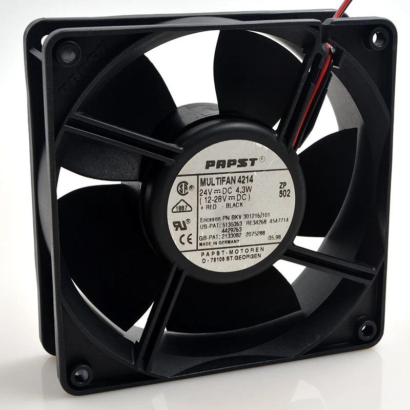 Ventilador de flujo axial multiventilador de 24 VDC 4214/12 4,3 W 120*120*38