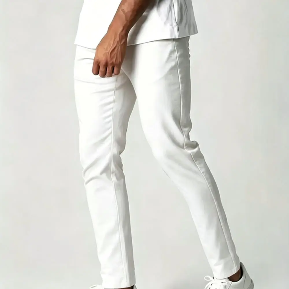 Mens Mens Business Casual Slacks Slim Fit Straight Pants Elastic Waist Comfortable Stretchy Fabric Daily Office Formal Work Bottoms - Aliexpress Deal
