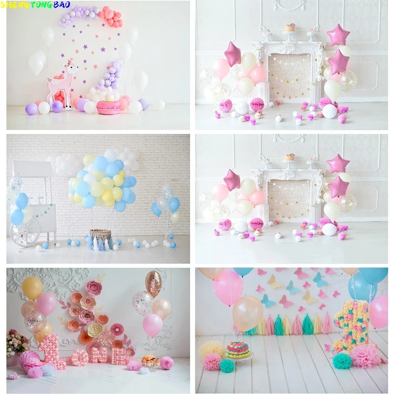 

Vinyl Custom Children Birthday Photography Backdrops Baby Newborn Photo Background Party Studio Photocalls Props ET-41