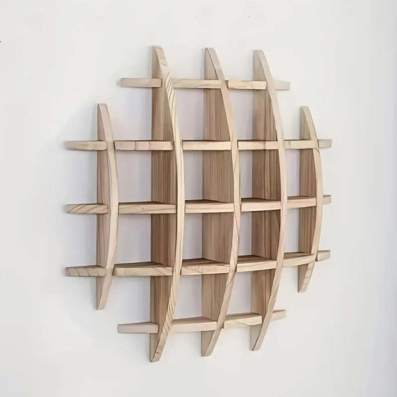 حامل أكواب الشاي الصيني من الخشب الصلب، حامل عرض إبريق الشاي المثبت على الحائط، تخزين رف أدوات الشاي لتزيين الحائط لغرفة المعيشة #3