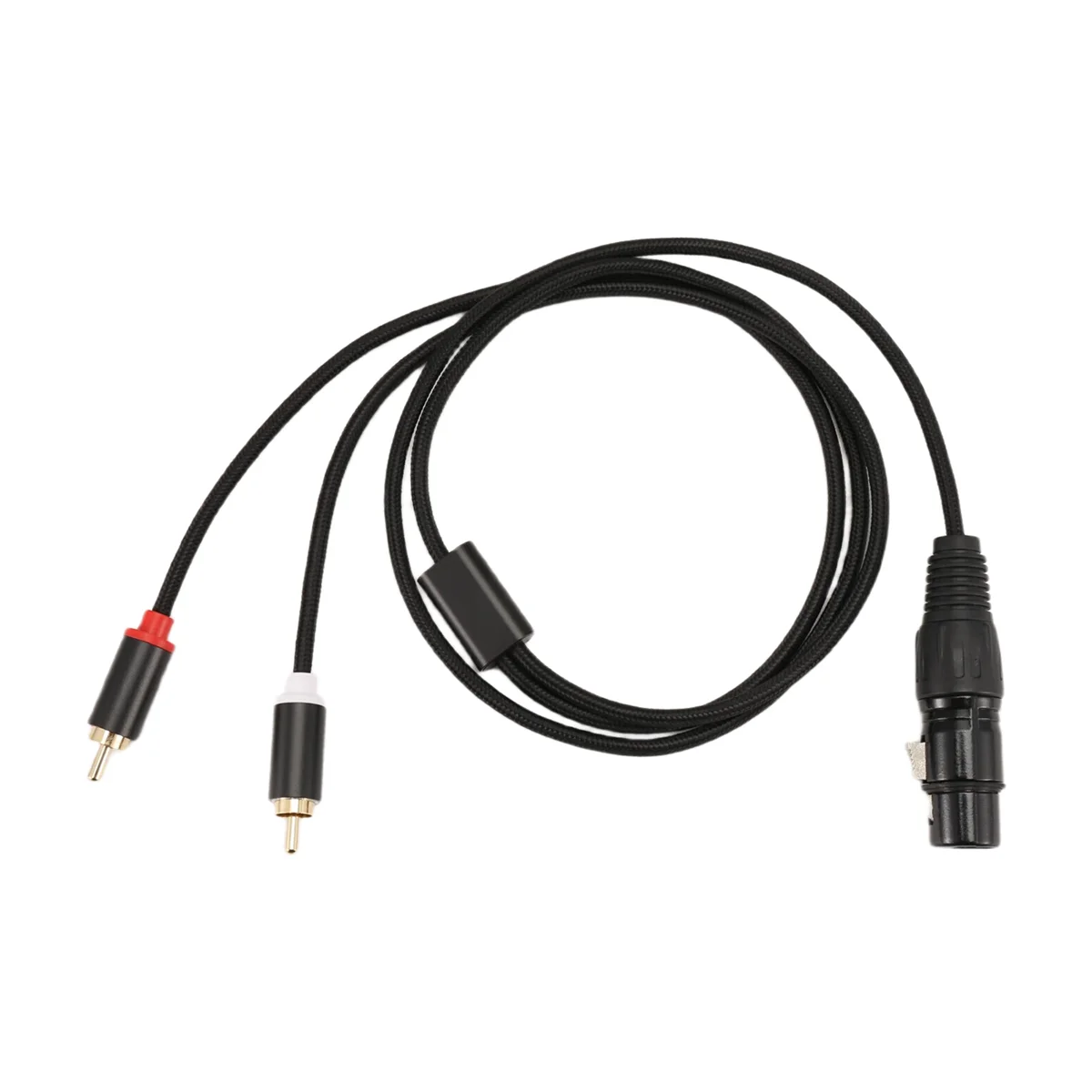 ABZW 3-контактный XLR «мама» на двойной разъем RCA «папа» Y-разветвитель, аудиокабель микшерного усилителя, соединительный кабель стереоаудио, 1 метр