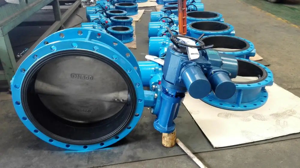 DN600 PN10 صمام الفراشة الكهربائية