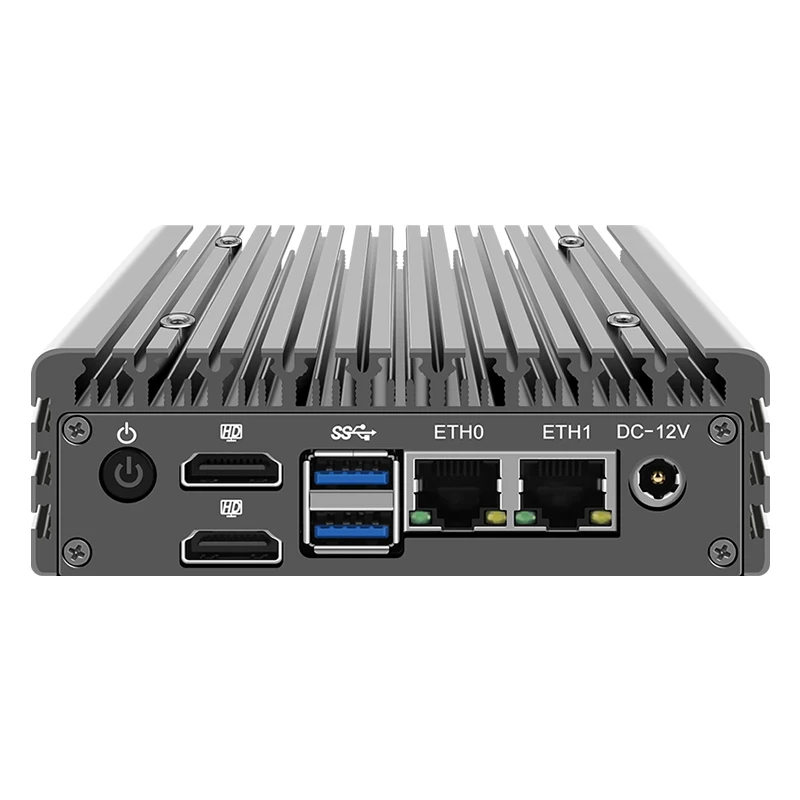 X86-P5 12th الجيل جهاز توجيه صغير I3 N305 N355 N100 N150 DDR5 2x I226-V 2.5G LAN بدون مروحة خادم الجيب Proxmox Firewall PC