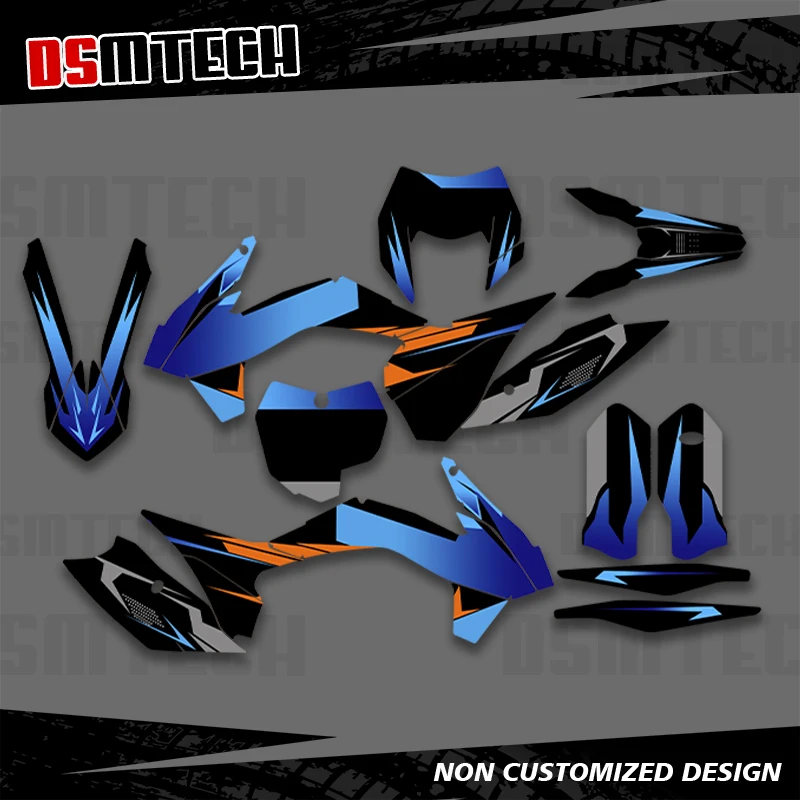 

DSMTECH для KTM 125 250 350 450 500 SX SXF XC XCF 2013 2014 2015 EXC EXCF XCW 2014 2015 2016 Графические наклейки Наклейки 009