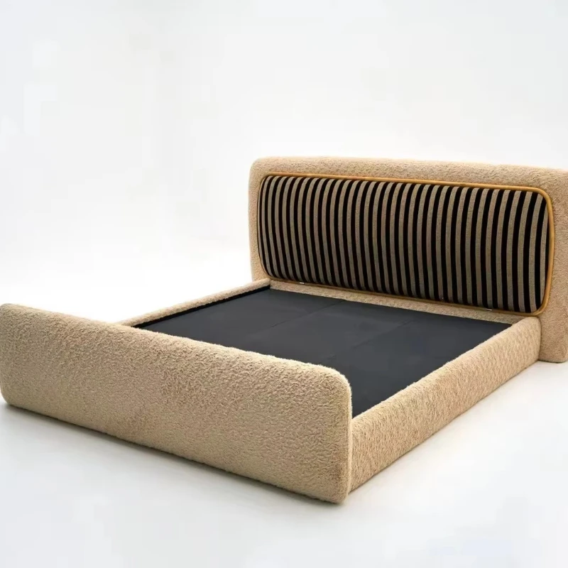 

King Deluxe Wood Frame Bed Modern King Super Bedroom Furniture Bed