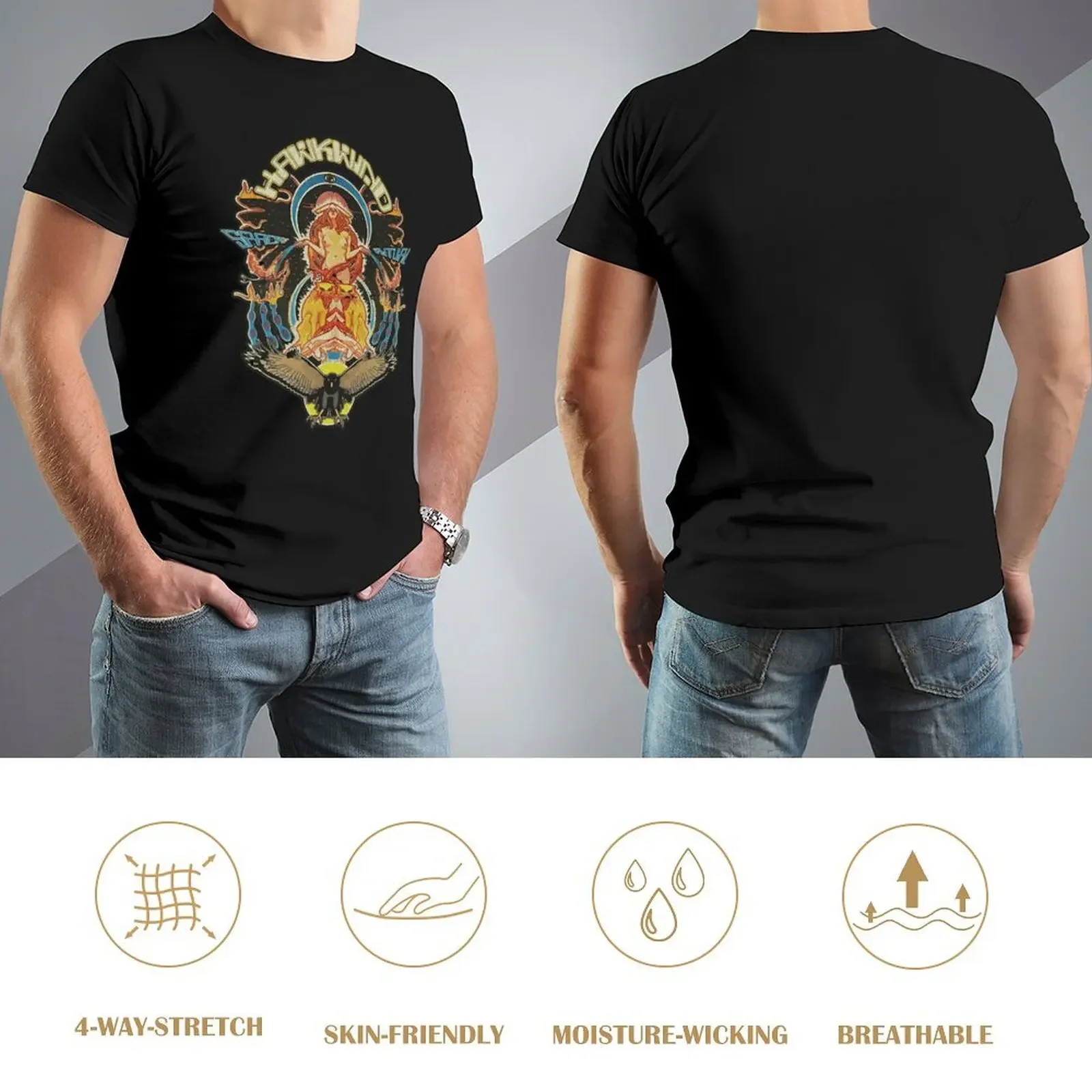 Space Ritual 1973 \t T-Shirt oversized vintage clothes graphic shirts blanks black t-shirts for men image 4