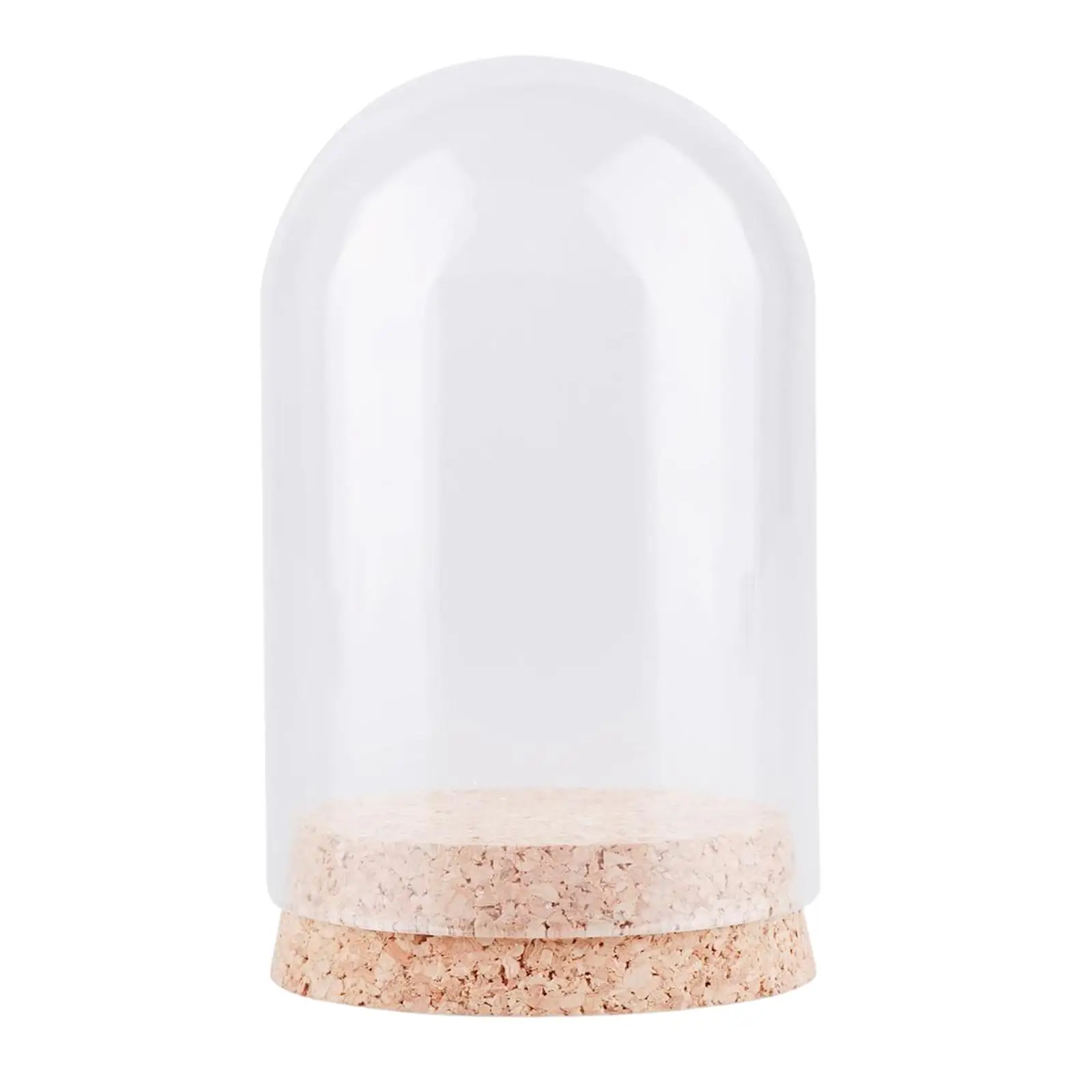10x Clear Display Dome with Cork Base Decorative Birthday Gift Collectibles Dustproof DIY Crafts Glass Dome Showcase Cover