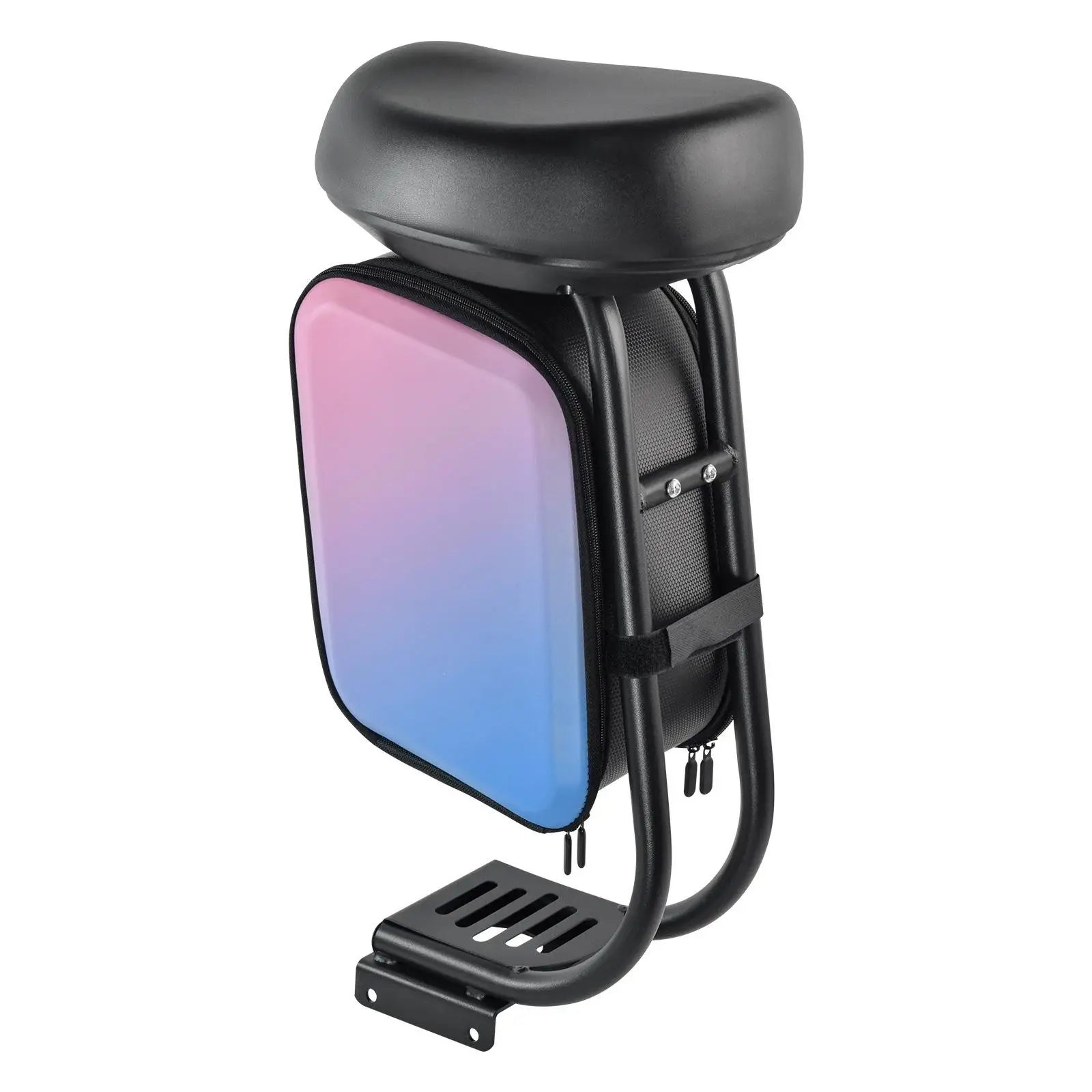 Padded Scooter Seat with Built in Storage Bag Vibration Absorbing Design for Adult Kick Scooter Upgrade Part