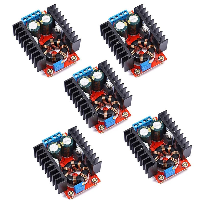 5Pcs 150W DC-DC 10-32V To 12-35V Step Up Boost Converter Voltage Adjustable Module Laptop Voltage Charger Board