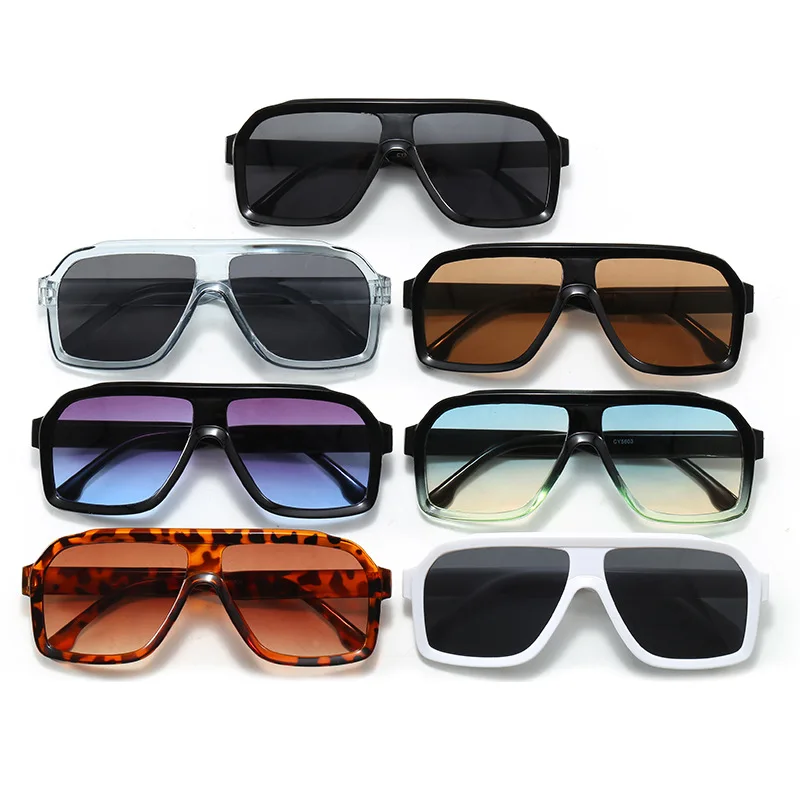 Neue Pilot Vintage Quadratische Sonnenbrille für Damen und Herren Rechteckige Sonnenbrillen Weibliche Brillen Sonnenbrillen für Männer und Frauen – Detail 5