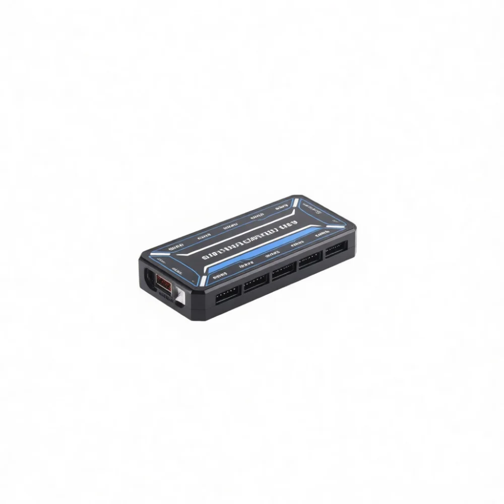 PC Case Cooling Fan Hub Remote Control 6Pin RGB Lighting Controller Desktop Computer Speed Modulation Accessory