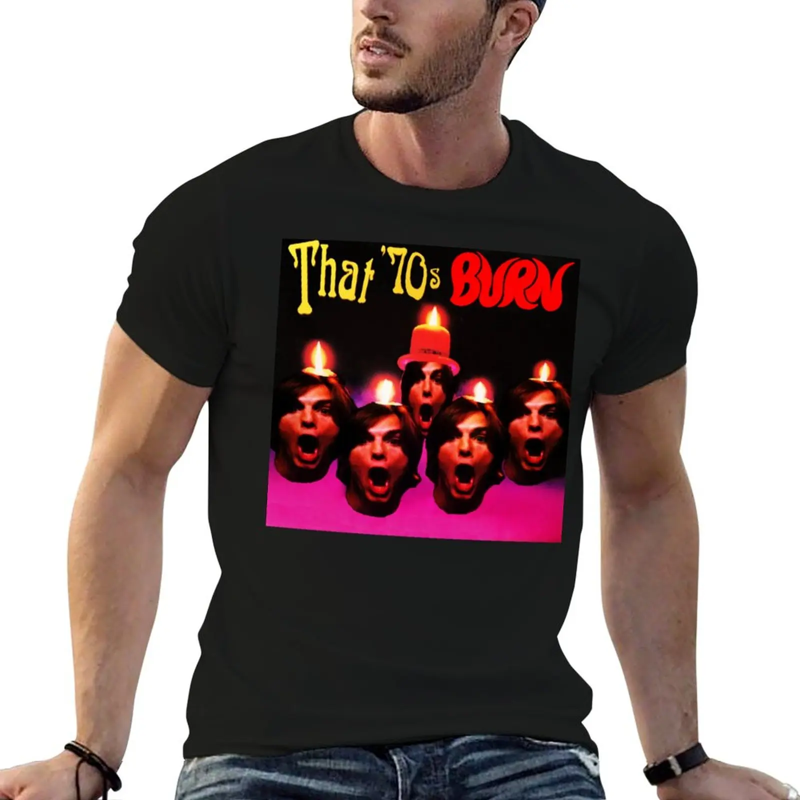 Camiseta That 70s Burn (Deep Purple/Kelso) - edición especial, camisetas para hombre, paquete de camisetas blancas, camisetas de algodón 100%