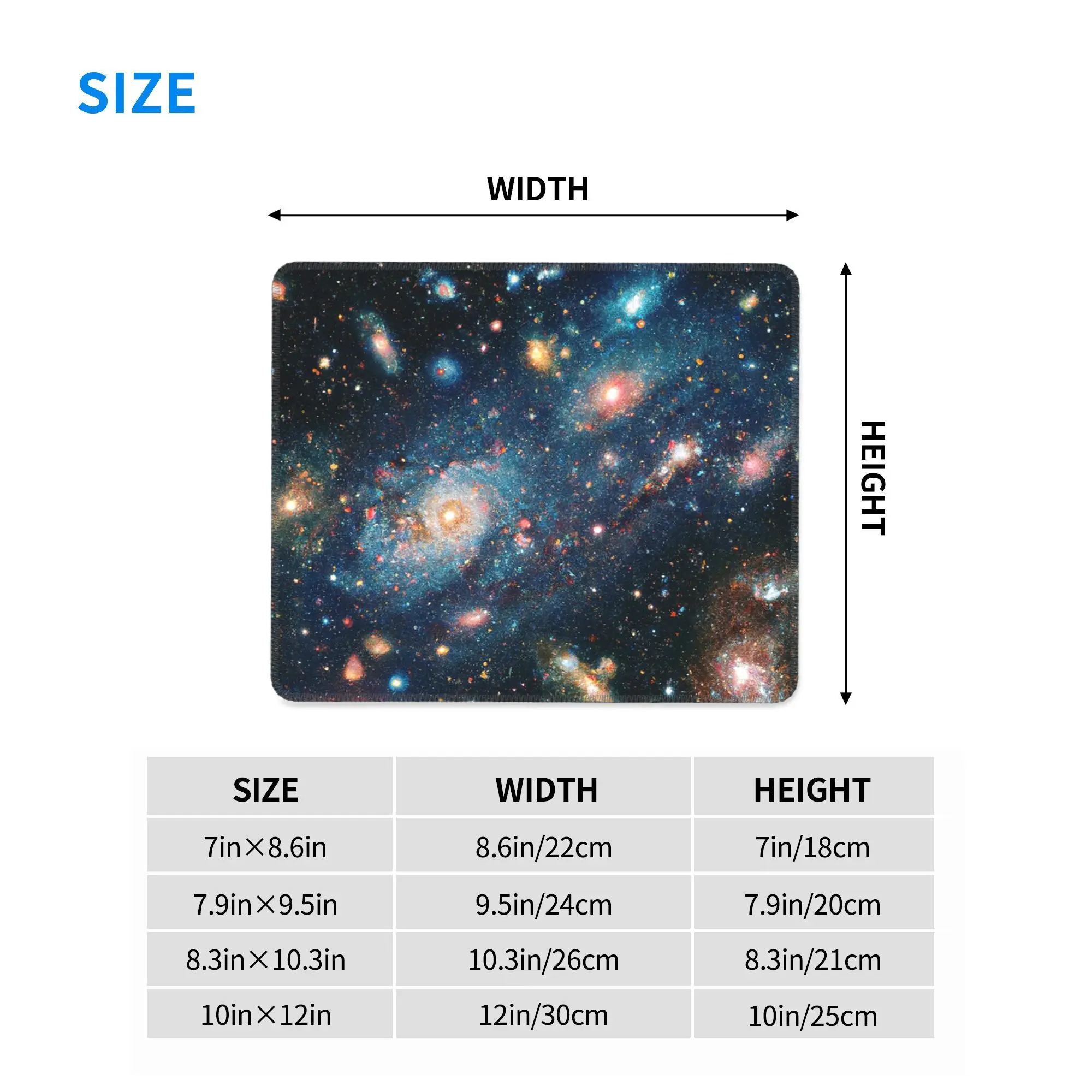تلسكوب الفضاء من جيمس ويب - وسادة ماوس سديم جالاكسي ولوحة مفاتيح الكمبيوتر وحصيرة الماوس للكمبيوتر الشخصي والكمبيوتر المحمول وحصيرة طاولة المكتب