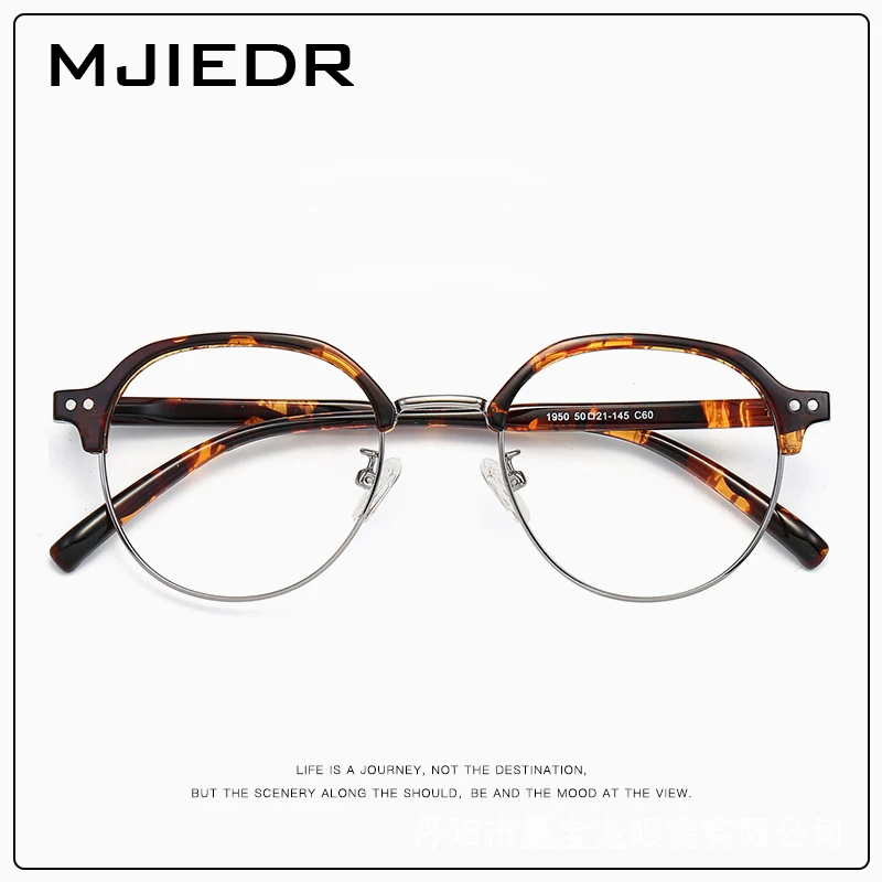 Optical Prescription Glasses Frame Man New Fashion Spectacle Ultra Light TR90 Customized Eyeglasses Retro Round Eyewear Women