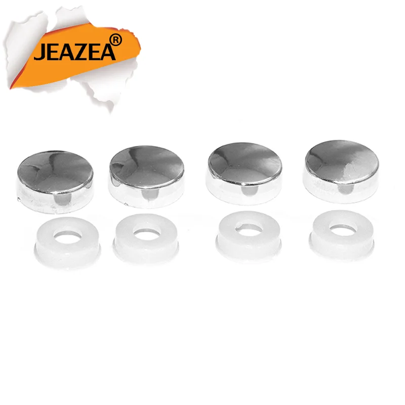 JEAZEA License Plate Frame cover Mounting Screws Bolt Screw Nut Cap Bolt Cover for Car Truck Motorcycle