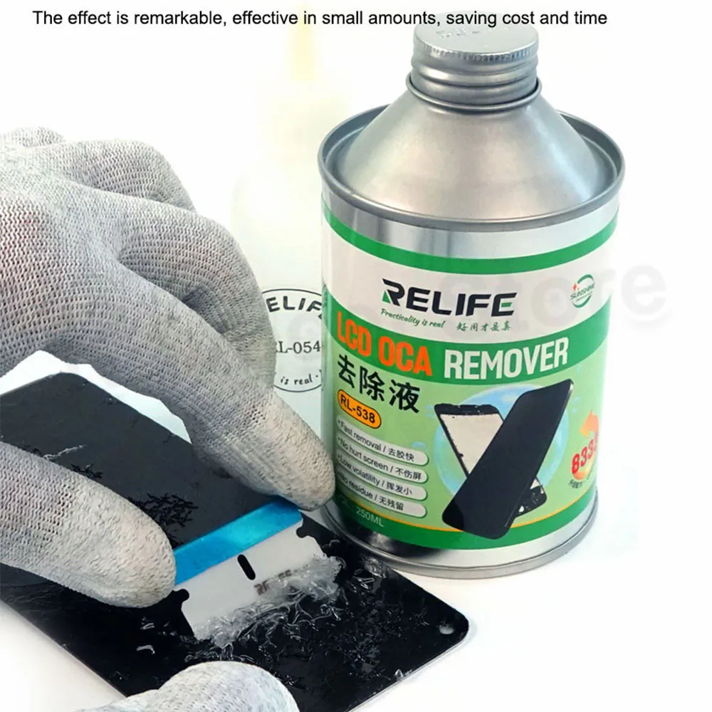 NOVECEL 8222 8333 250ml Kleber Reinigung Flüssigkeit für Samsung iPhone Reparatur Werkzeuge Effiziente Touch LCD Screen OCA Polarisator Entfernen