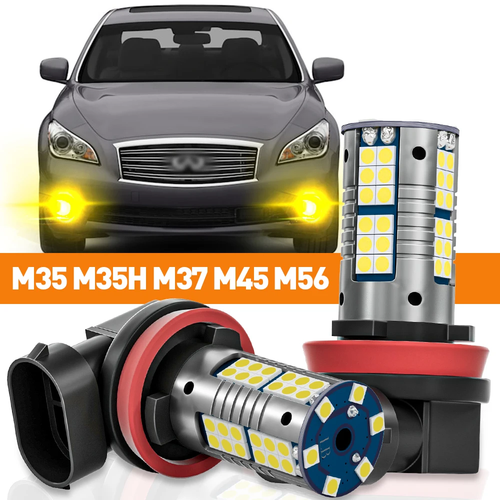

2pcs LED Fog Light For Infiniti M35 M35H M37 M45 M56 2006 2007 2008 2009 2010 2011 2012 2013 Accessories Canbus Lamp